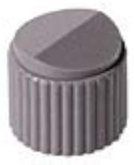 MS91528-0N1G, Matte-Grey Round MS91528 Series Knobs, Electronic Hardware Corp (EHC)