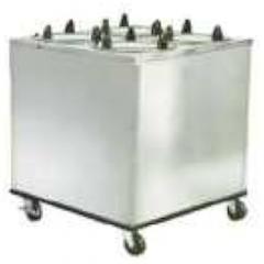 Lakeside 5407 Non-Heated Cabinet Style Mobile Dish Dispenser, Four Tubes & 7-1/4