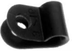 Abbatron/HH Smith, 8947, Cable Clamp - 9/16 Maximum Bundle Diameter - 13/64 Hole Diameter - Screw Mount - Black. (100 Item/s)