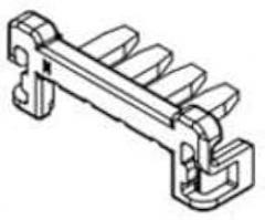 Molex/Waldom, 505152-1500, Connector Accessories Retainer Right Angle Polybutylene Terephthalate DuraClik™ Automotive Bag (1640 Item/s)