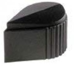 MS91528-1P4B, Matte-Black Pointer MS91528 Series Knobs, Electronic Hardware Corp (EHC)