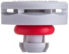 Amphenol, VENT-PQ1NGY-N8001, Pressure Relief Vent Snap-in Plastic > 1000ml/min at 7 kPa ePTFE (Hydrophobic) Gray IP69K (100 Items)