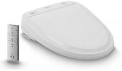 S350e Electronic Bidet Toilet Seat With Auto Open And Close And EWATER+ Cleansing, Round, Cotton White - SW583#01