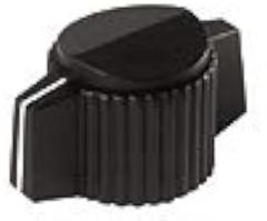 MS91528-1GG3B, Matte-Black Double Bar MS91528 Series Kn, Electronic Hardware Corp (EHC)