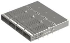 Molex/Waldom, 203370-1243, QSFP-DD Cage Assembly - 1-by-4 - Closed Top - Spring Fingers - No Rear Legs - with Press-Fit Pins. (2 Item/s)