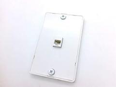 30-8709-00BU 1 Port, Modular Jack, White