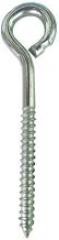 Eyebolt, 5/16In, 5/8In, Wood Screw, PK10
