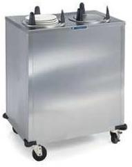 Lakeside 5206 Non-Heated Cabinet Style Mobile Dish Dispenser, Two Tubes & 6-1/2