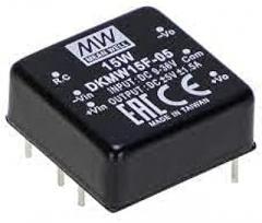 DKMW15F-15, Isolated DC/DC Converters 15W 9-36Vin +/-15V +/-500mA DIP 1x1 Reg