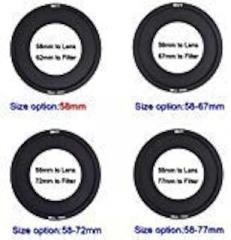 SIOTI 100mm Square Z Series Metal Adapter Ring only for SIOTI Metal Modular Filter Holder (62-82)