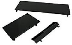 Set of 3 Replacement Door Covers for Nintendo Wii Black by Mars Devices