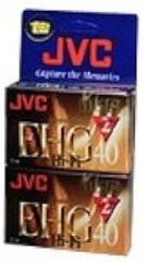 JVC 40-Minute VHS-C Camcorder Tapes (2 Pack) (TC40EHGBH2)