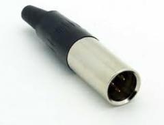 Electronics 30-640-4 4 Pin In line Male Mini XLR Connector