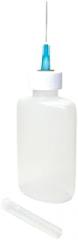 Gaunt Industries HYPO-200-1-1/4 Ounce Clear Oval Plastic Bottle with 25 Gauge Blunt Tip- Oiler Boiler- Precision Dispenser- For Thin Liquids