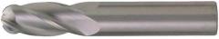 CLEVELAND Ball End Mill,Single End,5/32