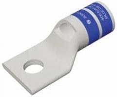 BURNDY HYLUG YA-L 1-Hole Compression Lug with Inspection Window, 6 AWG Stranded Copper Conductor, Die Code 7/374