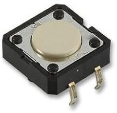 OMRON ELECTRONIC COMPONENTS B3F-4000 SWITCH, TACTILE, SPST-NO, 50mA, THD (1 piece)