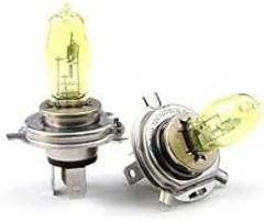 100w Golden Yellow 1 Pair HID Head Light Bulbs For 00-04 Eclipse / 99-03 Galant (Set of 2 H4)
