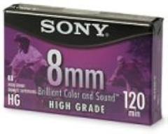 Sony Video Cassette Tape, 8 MM High Grade, 120 Minutes