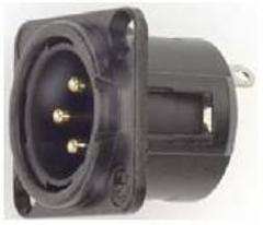 Pomona Electronics 7113 3 Pin XLR Female Socket D-Series Square Flange