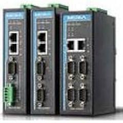 MOXA NPort IA5250AI 2-Port RS-232/422/485 Serial Device Server with 2 KV Isolation, 10/100MBaseT(X), 1KV Serial Surge
