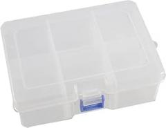 XYWHPGV Transparent White Plastic Case with 6 Slots for Electronic Components(cc216 e4565 2b0e5 14ab8 22501 16daf