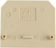 Weidmuller End Plate, Beige, Pa 66, Terminal Block - 0294460000