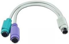 Qvs Splitter Cable - Mini-Din (Ps/2) Male - Mini-Din (Ps/2) Female - 6
