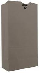 Grocery Bag Flat Bottom 12# White, Pk500