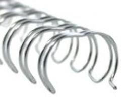3/8in WireBind Binding Spines 3:1 Pitch- Silver