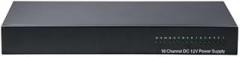 Rack Mountable CCTV Camera Power Supply Box, DC 12V, 16 Channel, Fan-Less, 25A, AC100-240V Input, 82% Efficiency