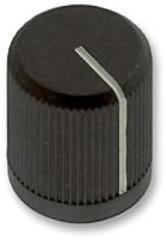 Round Knurled Knob with Line Ind, 6.35Mm - 3489-2-B