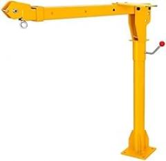 Davit Crane 1100 Lbs Pickup Truck Crane 360°Swivel Design, Hydraulic Cable Winch Telescopic Hoist Crane for Truck, Crane Hitch for Lifting Goods in Construction, Forestry, Factory, and Transport…
