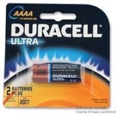 DURACELL MX2500B2PK Non-rechargeable Battery, Alkaline, 1.5 V, AAAA, Raised Positive and Flat Negative (5 pieces)