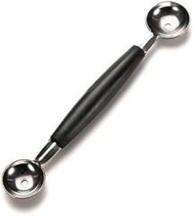 Stainless Steel Double-end Melon Ice Cream Baller Scoop Fruit Spoon Kitchen Tool