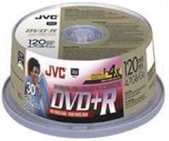 JVC 4.7GB DVD+R Media, 30-Pack Spindle