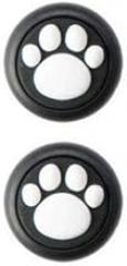 Silicone Cute Thumb Grip Caps Cover Ergonomic Joystick Caps Analog Thumb Stick Caps for PS Vita PSV 1000 PSV 2000 Console Black & White