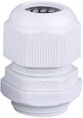 Pg7 / 9/11 / 16/19 / 21 Cable Waterproof Joint Wire Nylon Plastic Sealing Fixed gegelan Head(White,PG7 30 PCS)