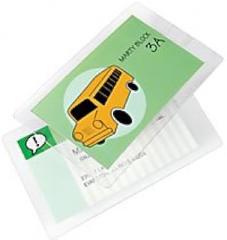 10 Mil Luggage Tag Laminating Pouches (NO Slot) - Size: 2-1/2