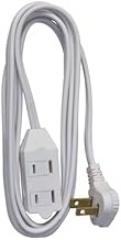 09419ME 11 ft. White Vinyl Low Profile Cube Tap Extension Cord