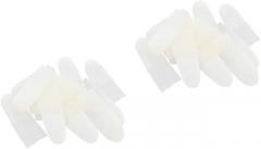 PartyKindom 300pcs Static Disposable Latex Finger Sleeves Ultra-Thin Grip Protectors for Industrial Applications Electronic Repair Jewelry Cleaning and Crafts