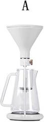 Automatic Three-in-one Hand-Brewed Coffee Pot Electronic Scale Ice Drip Filter Cup Drip Filter Tea Set Coffee Pot Set (Color : A) (A)