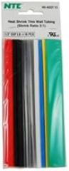 NTE Electronics 47-21048-VT Heat Shrink Tubing, Thin Wall, 2:1 Shrink Ratio, 1