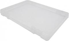 Auniwaig Portable Hardware Storage Box 36cm Part Case Component Storage Box PP Electronic Component Containers Translucent Plastic Parts Organizers Boxes (36x27x4.5cm) 1pcs