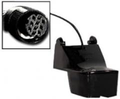 FURUNO FUR-525T-PWD / Depth Transducer w/ Temp, MFG# 525T-PWD, 50/200KHz, 600 Watts, 40/10° beam angle, w/ temp sensor (no speed). P66 plastic transom mount. Includes 30039; cable w/ 10 pin connector.