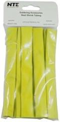 NTE Electronics 47-20806-Y Heat Shrink Tubing, Thin Wall, 2:1 Shrink Ratio, 1/2