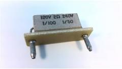 KB ELECTRONICS 9949 2.0 OHMS for 1/100 HP-1/50 HP at 90 VDC and 1/50 HP-1/25 HP at 130 VDC, Horsepower Resistor, KBPW, KBWT, Plug-in, Priced Each