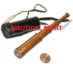 Nautical Vintage Antique Brass Telescope 14