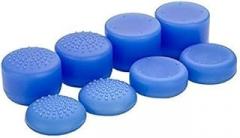 Silicone Joystick Height Cap Thumbstick Cap Thumb Grip Cap Cover for PS4 PS3 PS5 Xbox 360 Switch Pro (Blue)