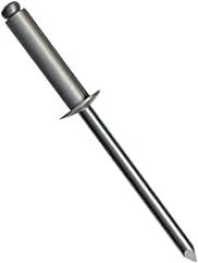 Pack of 13 AD43ABS 5052 Aluminum Body/Aluminum Mandrel Domed Head, Finish Plain, Bulk